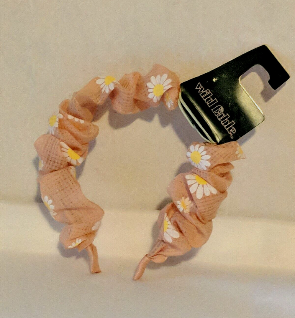 Wild Fable Hairband with Daisies Pink Headband Hair Accessories